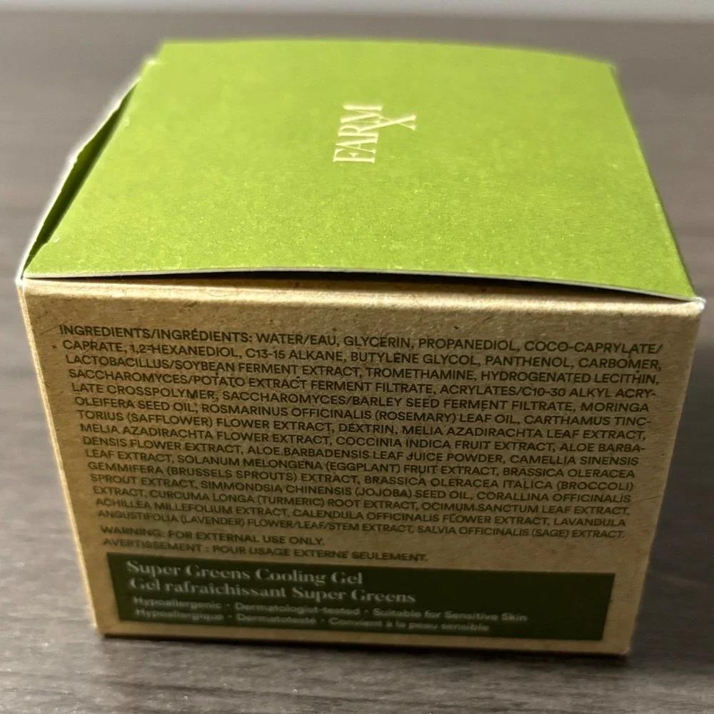 NEW Farm RX Super Greens Cooling Gel Face Moisturizer 3.04 fl oz‎